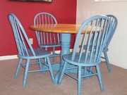 Solid Oak table with 4 chairs